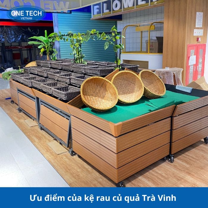 Kệ rau củ quả Tiền Giang mang lại nhiều ưu điểm 